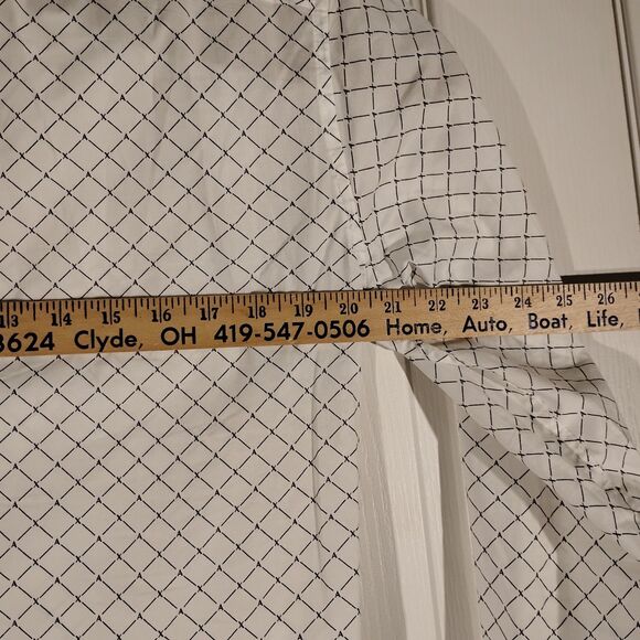 Armani Exchange A/X shirt mens M Medium white all over slim fit long sleeve - Picture 4 of 8